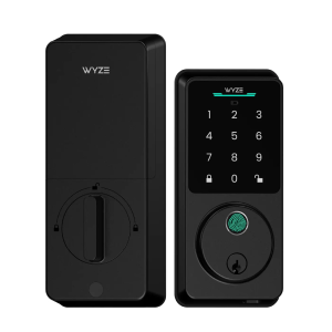 Wyze Lock Bolt v2 Smart Deadbolt (Matte Black) - Fingerprint Keyless Entry, Backlit Keypad, Wi-Fi & Bluetooth App Control, IPX5 Weatherproof, BHMA & UL Fire Rated